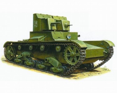 zv3542 Сов. танк "Т-26" обр. 1932г. (двухбашенный)