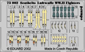 73002 Ремни безопасности истребителей Luftwaffe 2 мир. в.